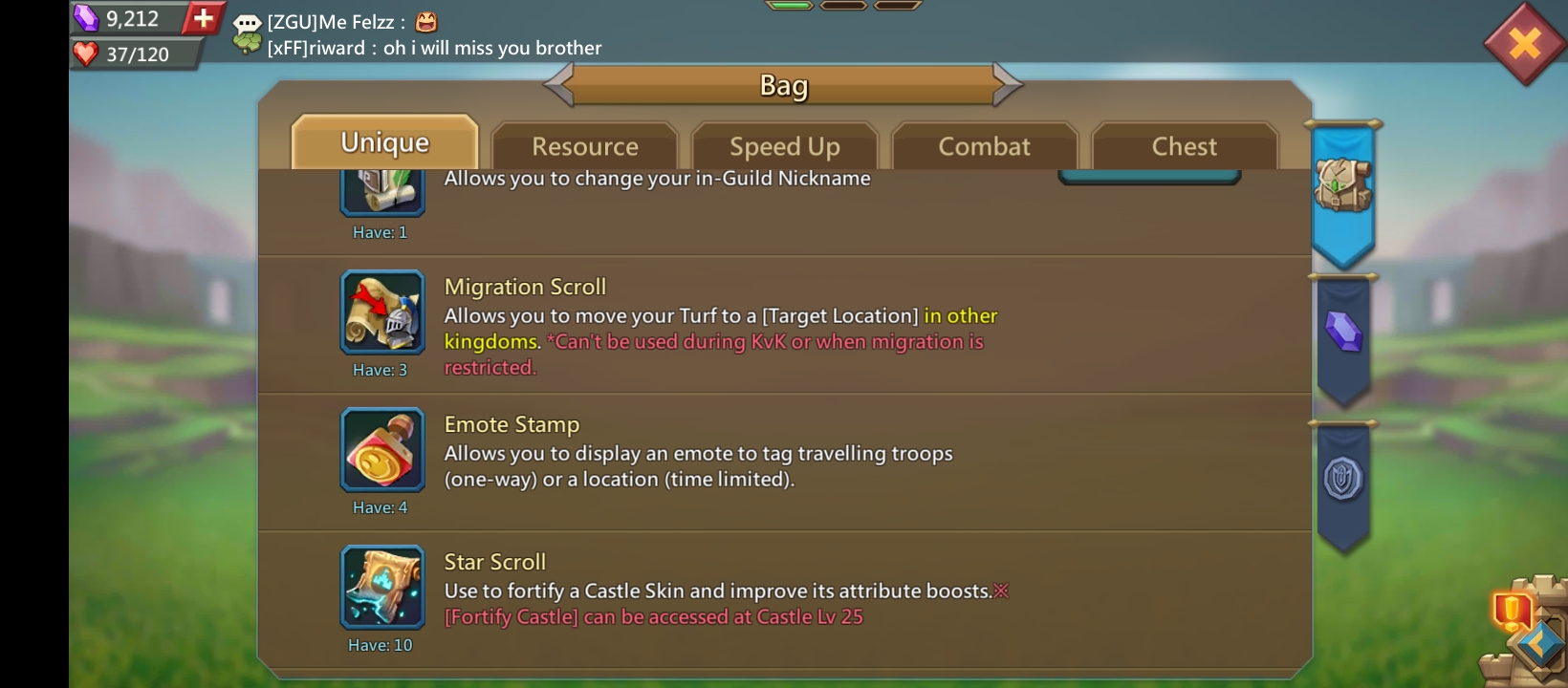 Mini account in a restricted k